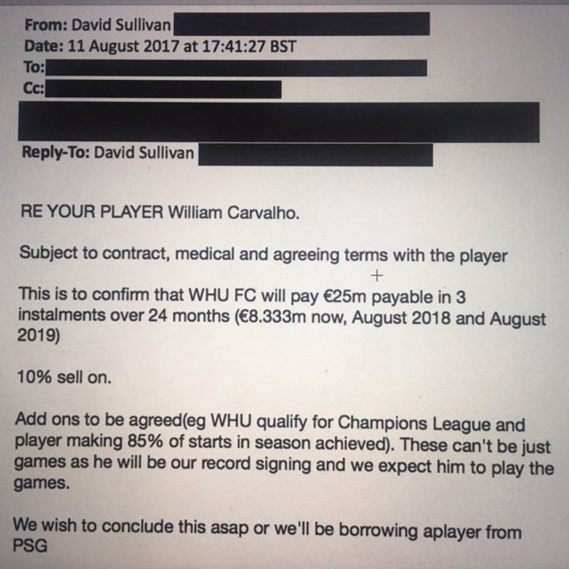Bid Email William Carvalho